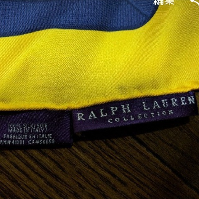 Ralph Lauren(ラルフローレン)のラルフローレン★スカーフカレ　シルク100%　パープルレーベル　高級感 レディースのファッション小物(バンダナ/スカーフ)の商品写真