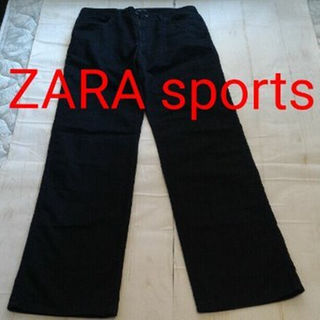 ザラ(ZARA)のザラスポーツ　パンツ　黒(スラックス)