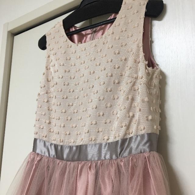 専用♡TOCCA 新品 スモーキーピンク チュールワンピースひざ丈ワンピース