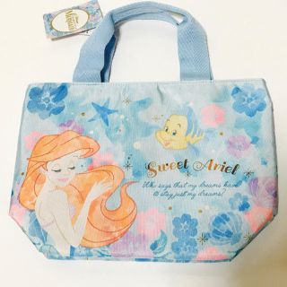 ディズニー(Disney)の定価¥2376*即購入OK*【新品】アリエル*花柄トートバッグ♪水色*送料無料*(トートバッグ)