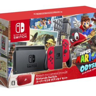 ニンテンドースイッチ(Nintendo Switch)のりかこ様専用  任天堂 スイッチ マリオオデッセイ同梱版 新品 送料無料(家庭用ゲーム機本体)