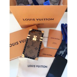 ルイヴィトン(LOUIS VUITTON)のルイヴィトン アイトランク iPhoneカバー キャメル(iPhoneケース)