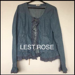 レストローズ(L'EST ROSE)のCAFE&様専用 LEST ROSE デニム ジャケット Mサイズ) Gジャン(Gジャン/デニムジャケット)