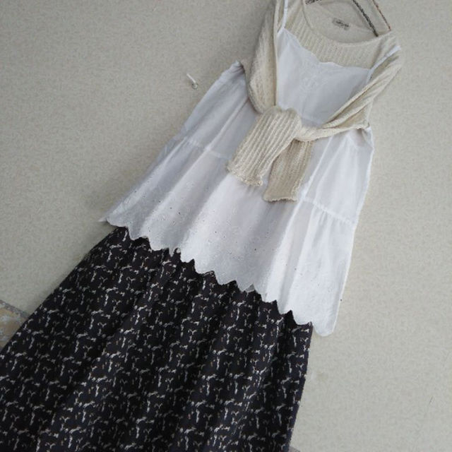 SM2 - eririさま専用 サマンサモスモス🌹オフ白の刺繍キャミブラウス