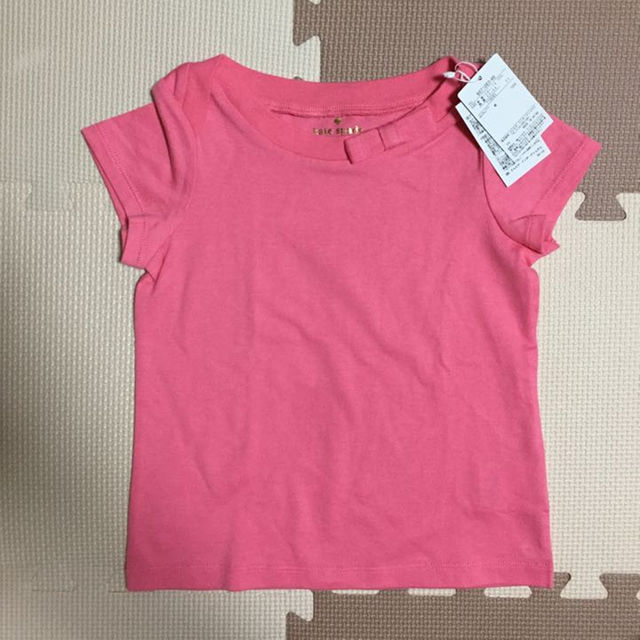 kate spade new york(ケイトスペードニューヨーク)の新品未使用 ピンク リボン Tシャツ 110 キッズ/ベビー/マタニティのキッズ服女の子用(90cm~)(その他)の商品写真
