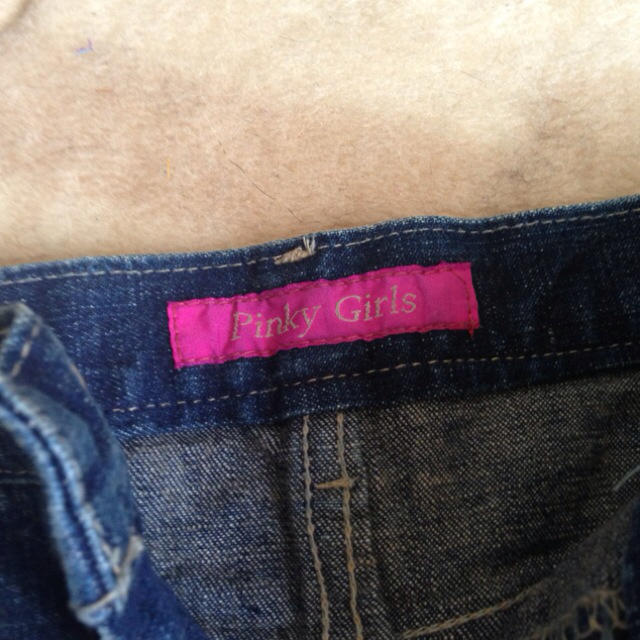 PinkyGirls(ピンキーガールズ)のピンキーガールズ♡レースデニムスカート レディースのスカート(ひざ丈スカート)の商品写真