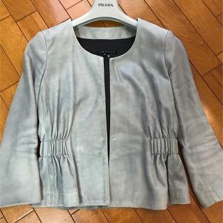 セオリー レザージャケット ノーカラージャケット(レディース)の通販