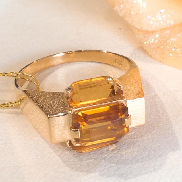 K18 天然 シトリン リング アクセサリー アクセサリー www.bambukmir.ru