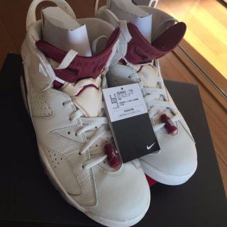 ナイキ(NIKE)のJordan 6 maroon 26.5cm 美品(スニーカー)