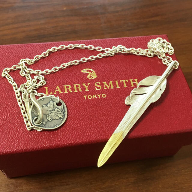 ラリースミス 先金風切りフェザー セット LARRY SMITHネックレス