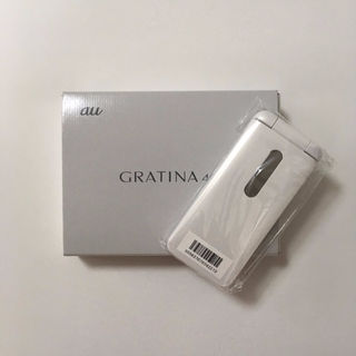 キョウセラ(京セラ)の新品 au GRATINA 4G KYF31 ホワイト ★SIMフリー★(スマートフォン本体)