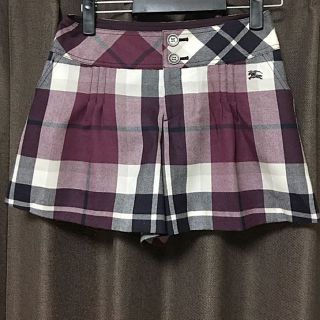 バーバリーブルーレーベル(BURBERRY BLUE LABEL)のバーバリーブルーレーベルＢＵＲＢＥＲＲＹ人気値下ロゴ入半額以下キュロットパンツ(キュロット)