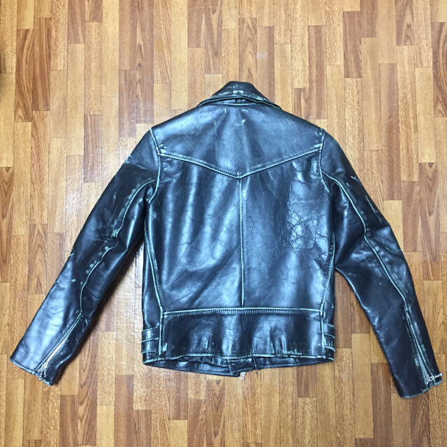 HELL CAT PUNKS☆本革 ダメージライダースジャケット☆ヘルキャット