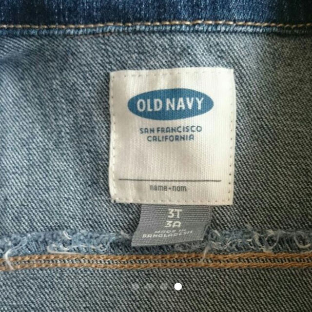 Old Navy(オールドネイビー)のoldnavy デニムジャケット3T キッズ/ベビー/マタニティのキッズ服男の子用(90cm~)(ジャケット/上着)の商品写真