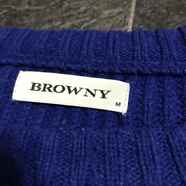 Browny 青ニットの通販 By Miii S Shop ブラウニーならラクマ