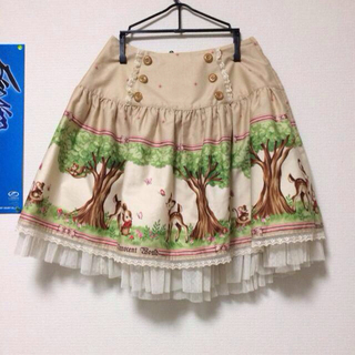 イノセントワールド(Innocent World)の夏物スカートとリボンのセット(ひざ丈スカート)