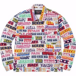 シュプリーム(Supreme)のSUPREME ヒステリックグラマー TEXT WORK JACKET M(Gジャン/デニムジャケット)