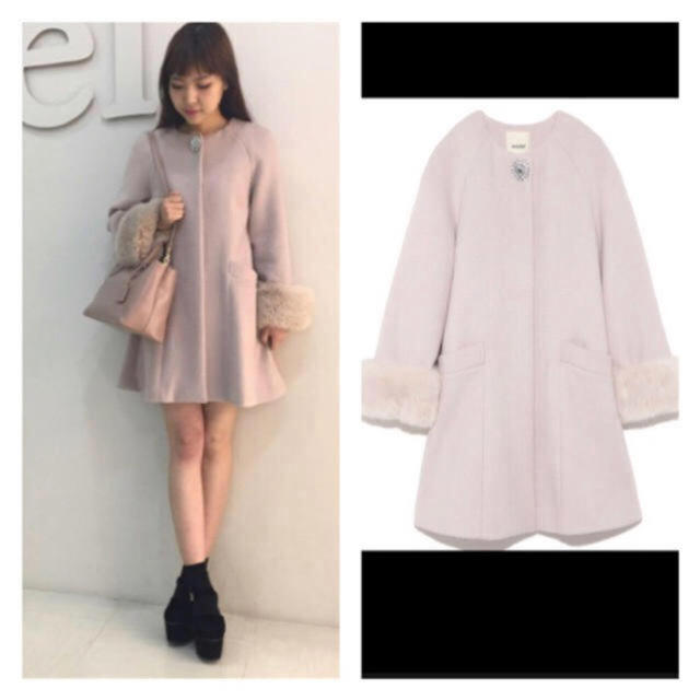 いです snidel ビジュー付きノーカラーコートの通販 by あおい's shop