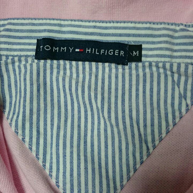 TOMMY HILFIGER(トミーヒルフィガー)の【値下げ】トミーのピンクポロシャツ メンズのトップス(ポロシャツ)の商品写真