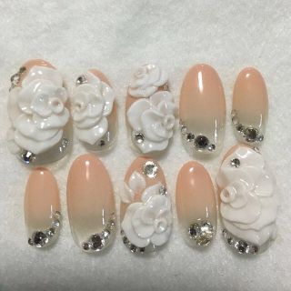 Ribbon様専用no,1☆ウェディング系nail コスメ/美容のネイル(つけ爪/ネイルチップ)の商品写真