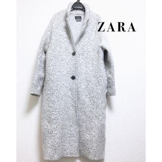 ザラ(ZARA)のZARA ザラ ニットフエルト ウールコート  SALE(ロングコート)