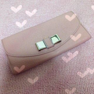 クロエ(Chloe)のクロエの本革リボンピンク長財布♡(財布)