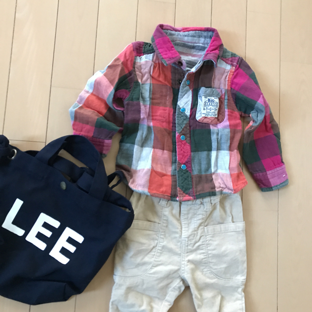 F.O.KIDS(エフオーキッズ)のF.O.KIDS リバーシブルシャツ90 キッズ/ベビー/マタニティのキッズ服男の子用(90cm~)(ブラウス)の商品写真