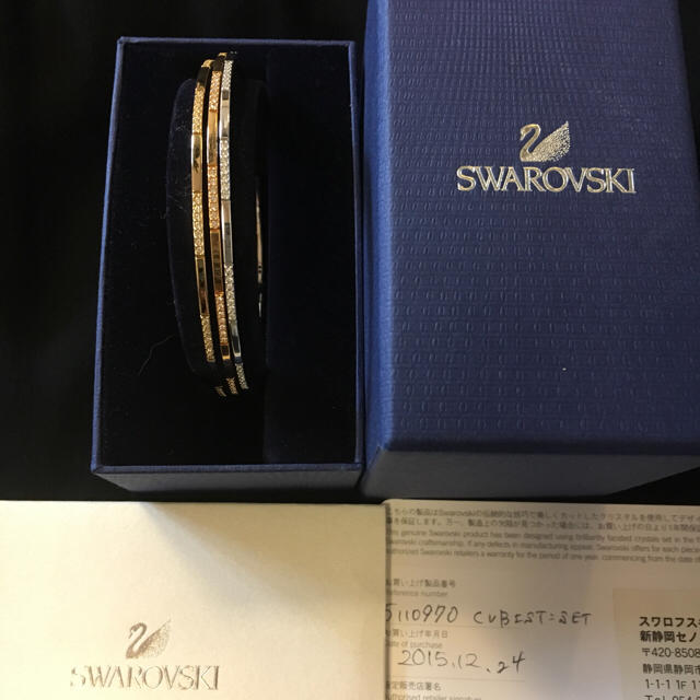 美品♡SWAROVSKI トリプル ブレスレット  スワロフスキー☆正規品