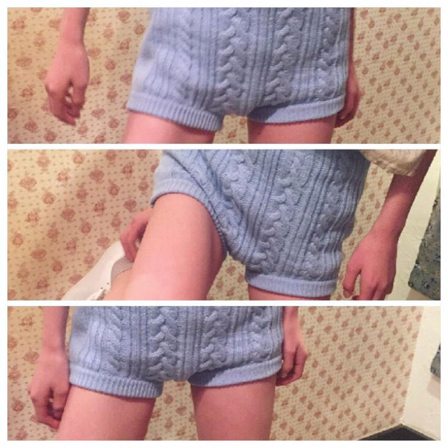 Lochie(ロキエ)のlochie ニットブルマ レディースのパンツ(ショートパンツ)の商品写真