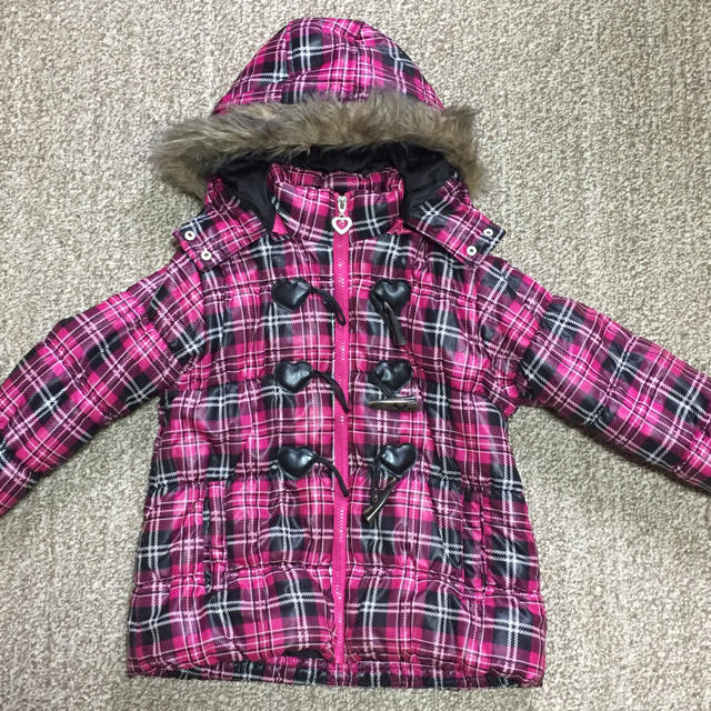 120cmキッズアウター・チェック柄・通学用 キッズ/ベビー/マタニティのキッズ服女の子用(90cm~)(ジャケット/上着)の商品写真