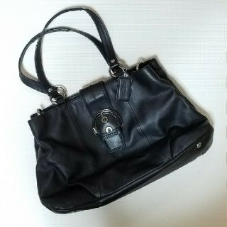 コーチ(COACH)のCOACH　コーチ　バッグ　A4サイズ　黒　ブラック(トートバッグ)