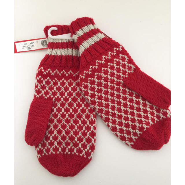 BEAMS(ビームス)のノルディック編み柄 キャップ&ミトン レディースのファッション小物(手袋)の商品写真