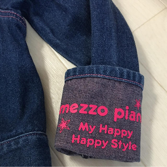 mezzo piano(メゾピアノ)のmezzo piano Gジャン 100 キッズ/ベビー/マタニティのキッズ服女の子用(90cm~)(ジャケット/上着)の商品写真