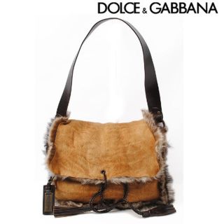 ドルチェアンドガッバーナ(DOLCE&GABBANA)のドルチェ アンド ガッバーナ　ハンドバッグ　リバーシブル　フォックスファー(ショルダーバッグ)