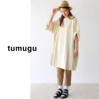 ジャーナルスタンダード(JOURNAL STANDARD)のtumugu（ツムグ）空紡天竺ワンピース(ひざ丈ワンピース)