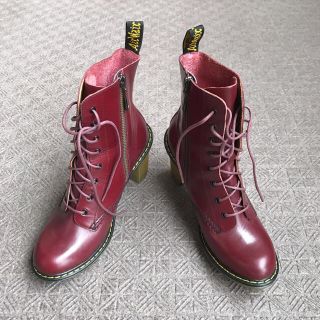 ドクターマーチン(Dr.Martens)のレア★廃盤★ドクターマーチン★ヒール★UK6★チェリーレッド(ブーツ)