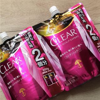 ユニリーバ(Unilever)のクリアCLEAR☆詰め替え2個分セット☆ノンシリコンシャンプー&コンディショナー(シャンプー)