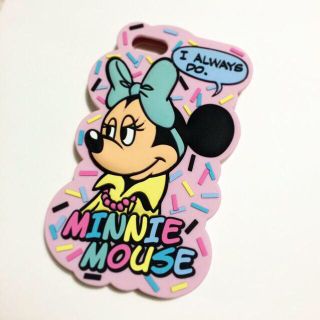 ディズニー(Disney)のミニー♡シリコン製iPhoneケース(モバイルケース/カバー)