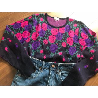 ケンゾー(KENZO)の今月で一旦削除します！売りきり値下げ！！used 花柄 ニットトップス(ニット/セーター)