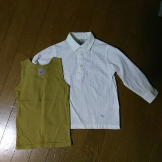 ユニクロ(UNIQLO)のユニクロ　アンダーカバー　シャツ&タンクトップ　100(ブラウス)