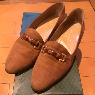 グッチ(Gucci)の正規品 GUCCI バンブーパンプス 36.5(ローファー/革靴)