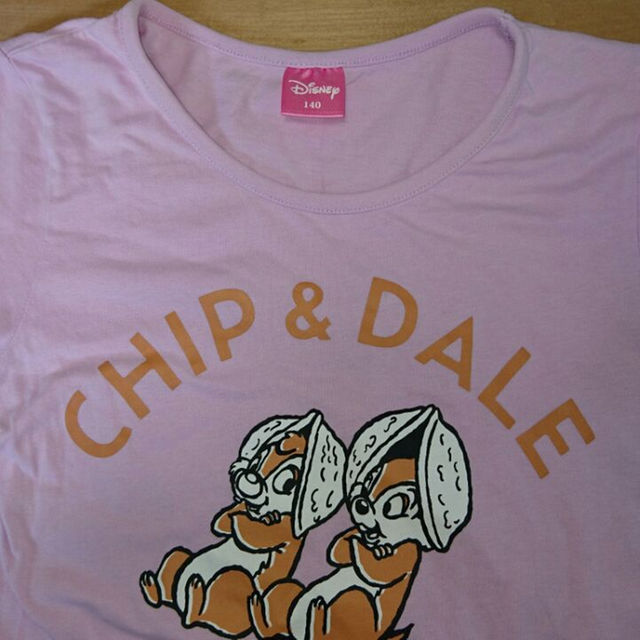 Disney(ディズニー)のチップとデール半袖Tシャツカットソー140 120130も キッズ/ベビー/マタニティのキッズ服女の子用(90cm~)(その他)の商品写真