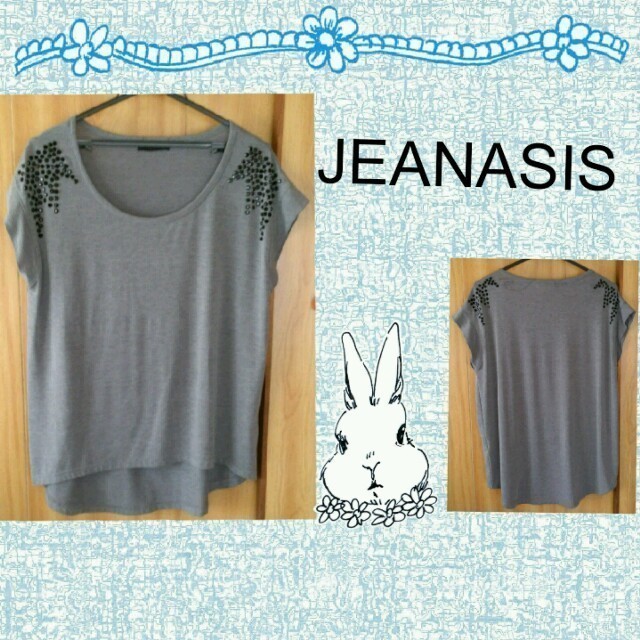 JEANASIS(ジーナシス)のｼﾞｰﾅ★ｽﾊﾟﾝｺｰﾙ付ｶｯﾄｿｰ レディースのトップス(カットソー(半袖/袖なし))の商品写真