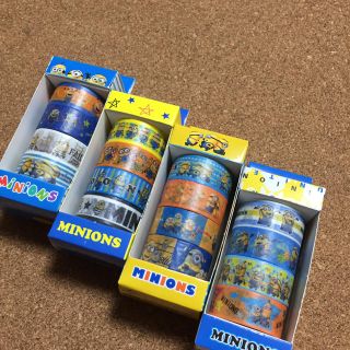 ミニオン(ミニオン)の大人気＊ミニオンズ マスキングテープ ４箱 １６P(テープ/マスキングテープ)