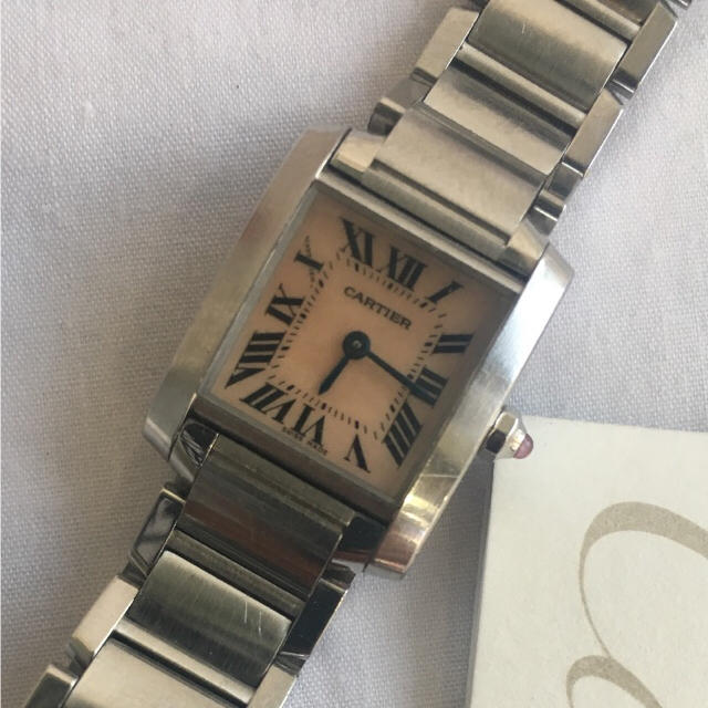Cartier - カルティエ タンクフランセーズ ピンクシェル レディース 腕時計