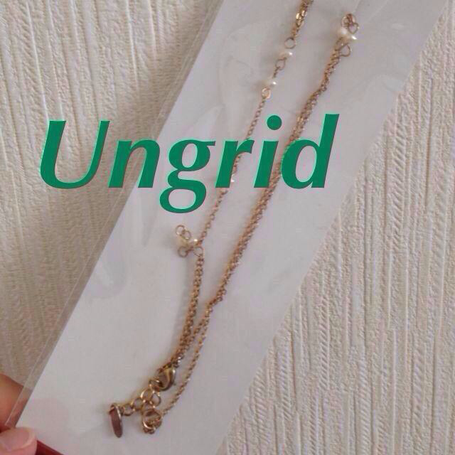 Ungrid(アングリッド)のパール付きリングチェーンブレスレット レディースのアクセサリー(ブレスレット/バングル)の商品写真