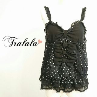 トゥララ(TRALALA)の新品タグ付♥TRALALA♥リボン付キャミチュニック♥(キャミソール)