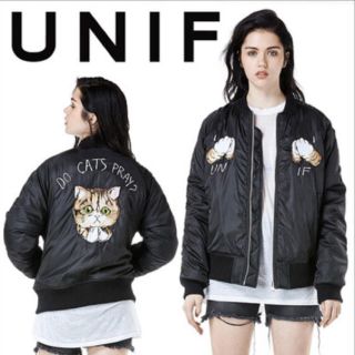 ユニフ(UNIF)のDo cats pray？ブルゾン(ブルゾン)