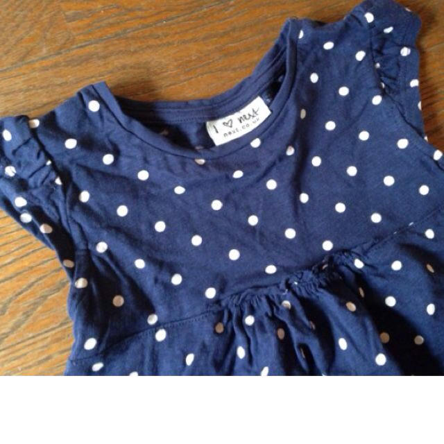 NEXT(ネクスト)のnext 美品 ドット ワンピース 90 キッズ/ベビー/マタニティのキッズ服女の子用(90cm~)(その他)の商品写真