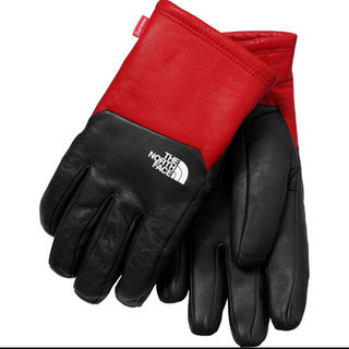 シュプリーム(Supreme)のSupreme The North Face Leather Gloves 赤(手袋)